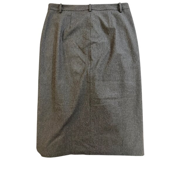 THEORY Midi Trouser Skirt – Black/Charcoal Pinstripe – Size 12 – NWT MSRP $345 - Picture 2 of 2